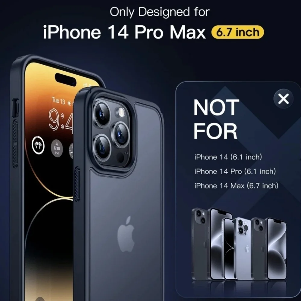 Iphone 14 Pro Max Apple Screen Protector Case Transparent New